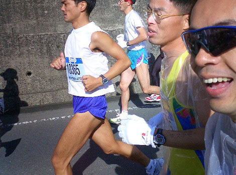 往年の競技仲間とランデブー